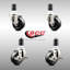 Ensemble de roulettes extensibles en caoutchouc souple