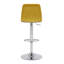 Lamboro Bar Stools Swivel Upholstered Adjustable Height Counter Stool with Metal Frame-601032454