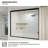 Aura 60 In. W X 56 In. H Sliding Bath Tub Door In Semi Frameless With Clear Glass in Matte Black-240747561