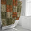 Rideau de douche avec tapis de bain-1394673166