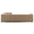 JoJo Fletcher Matteo Nubuck Leather Sectional, Saddle Brown