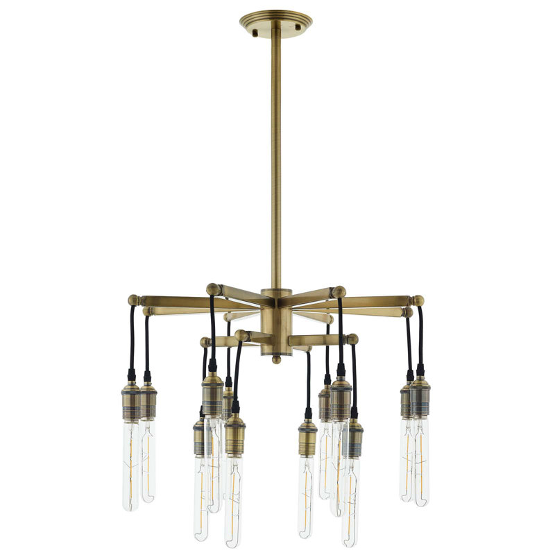 Lustre suspendu en laiton antique Modway Resolve - 34