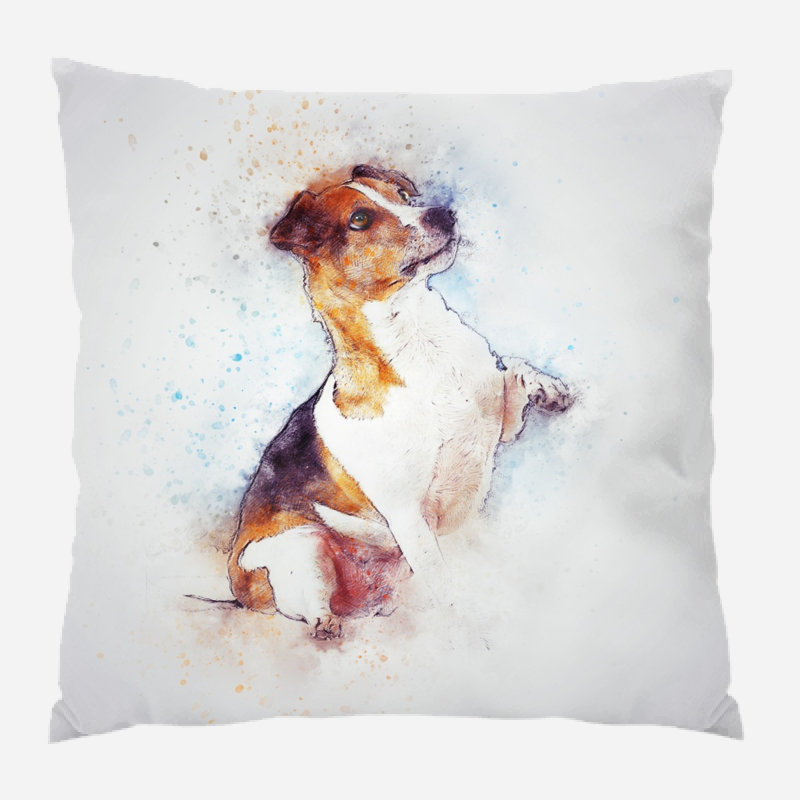 Coussin pour chien Mckamey, Microsuède, Intérieur