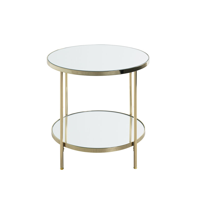 Wayment End Table, Brass -plated