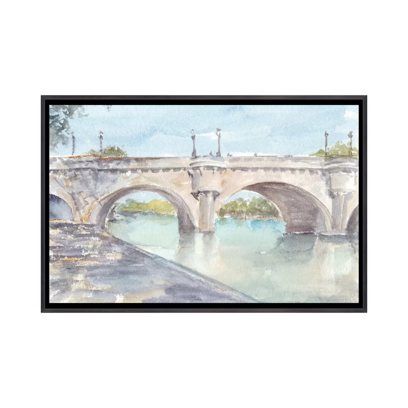 «French Bridge Study II» par Ethan Harper, reproduction d'art sur toile, Pas de tapis, H 18 po x l 26 po x P 1,5 po