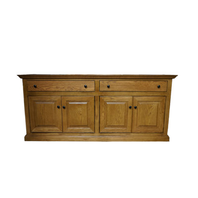 Traditional Solid Oak Wood 80" Sideboard Buffet by Alcott Hill