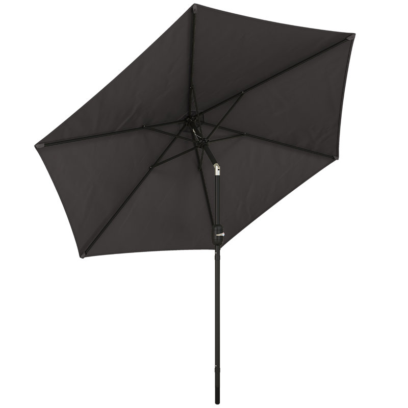 265cm Market Parasol, Black