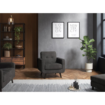 Briganti Faux Leather Armchair
