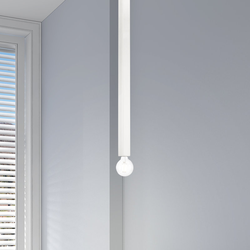 Luminaire suspendu à 1 lumière Zacari, Nickel brossé
