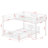 L-Shaped Metal Twin Over Full Size Bunk Bed-106001689
