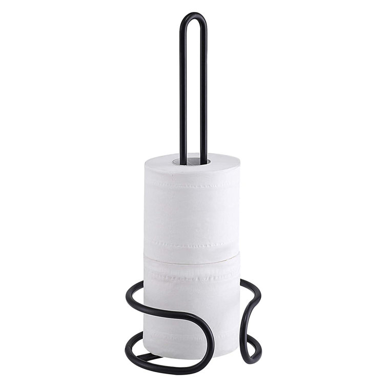 Freestanding Toilet Paper Holder for Large and Extra Large Rolls