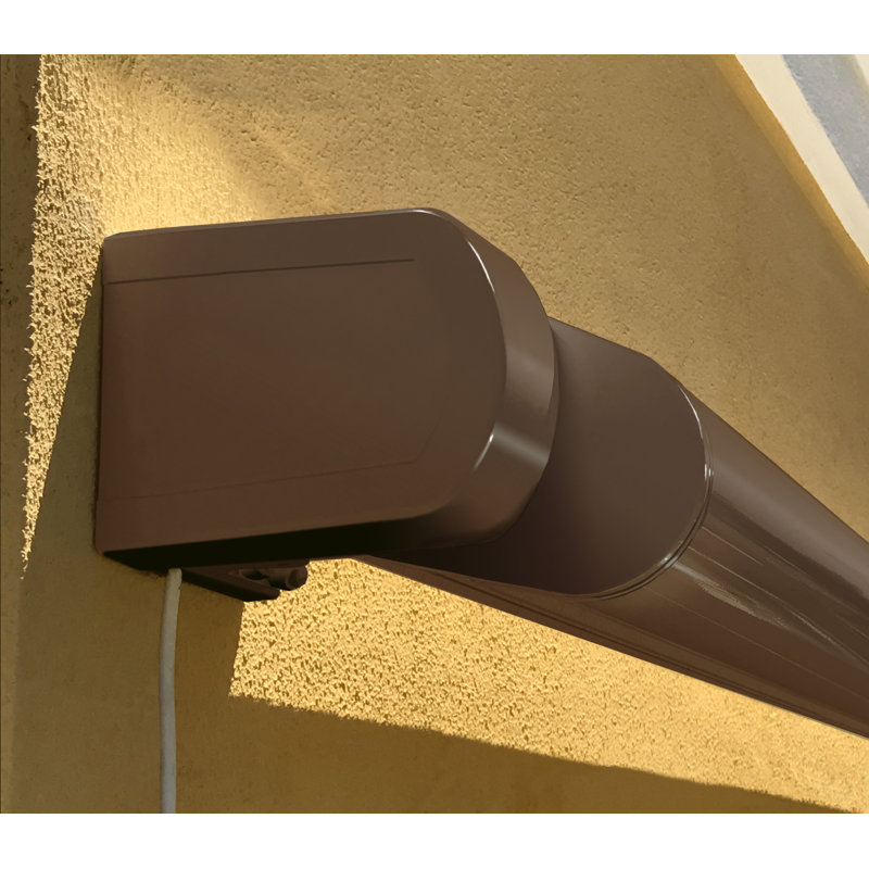 Multiple Awnings 9'' Fabric Cover Retractable Patio Awning, Left, 9" H x 216" W x 122" D, Venus