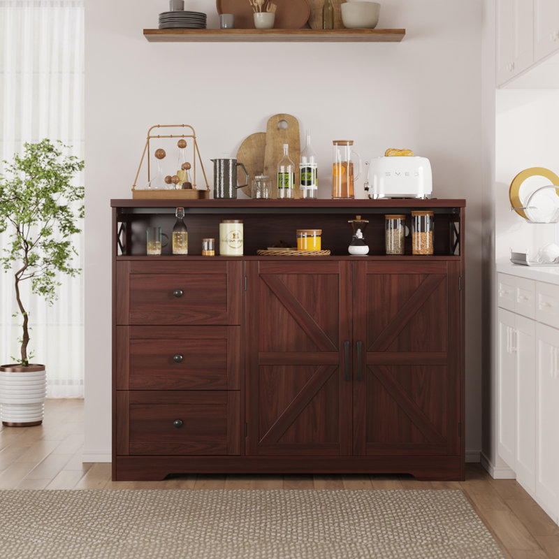 Asier Accent Cabinet, Dark Brown