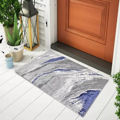 Abstract Shag Area Rug