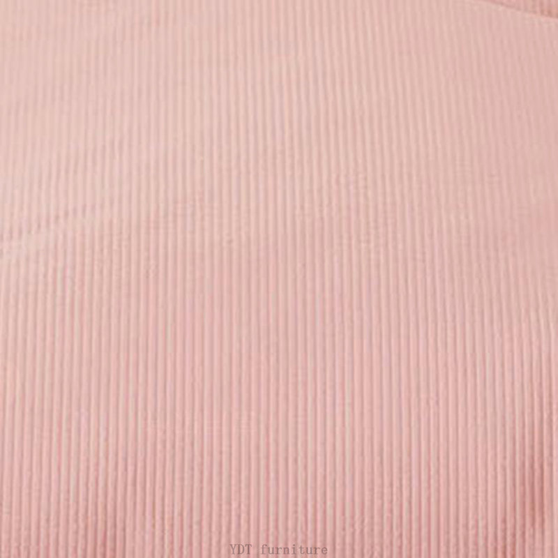 Upholstered Foldable Lazy Sofa Bed (Pink), Pink Corduroy