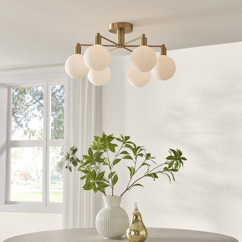 Denislav 6 - Light Metal Globe Pendant