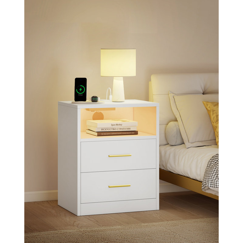 30cm W Plastic Bedside Table