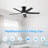 2pcs 44-inch Ceiling Fan With Led Light-336298538