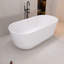 Baignoire de trempage autoportante 59 po en acrylique