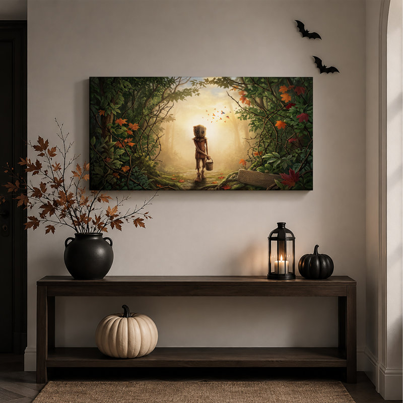 Art mural sur toile Halloween, L 32 po x H 16 po