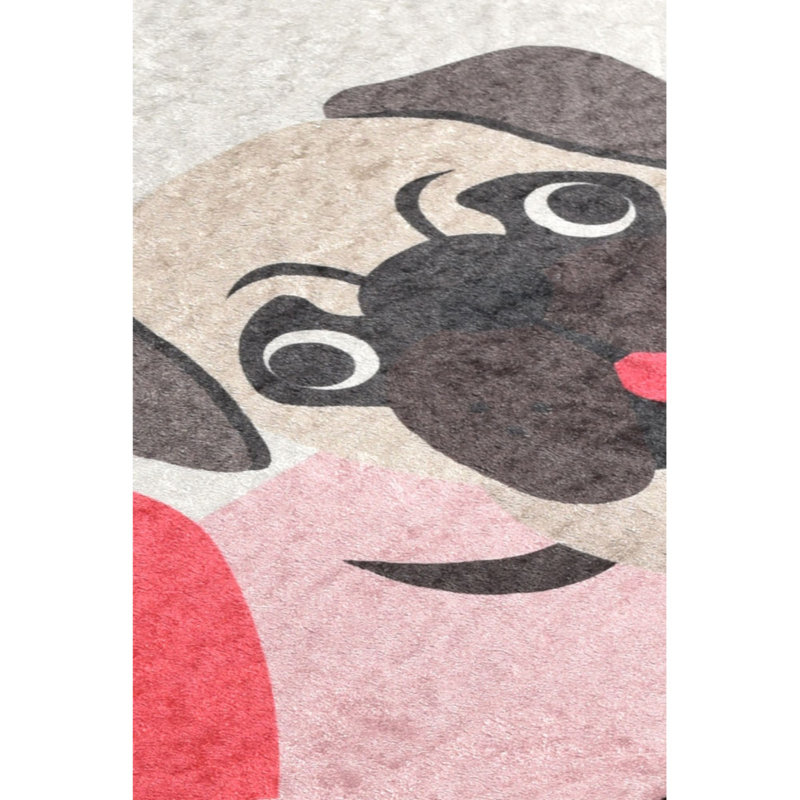 Durable Carpet Area Rug, 2 ft x 3.3 ft, 100% Polyester, Pile Height: 0.2 in, Total Thickness: 0.4 in | Antibacterial, Non-Slip Underside, Machine Washable | Perfect for Living Room, Bedroom & Playroom