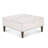 36 In. W White/double Open Door fabric Square Coffee Table Storage Ottoman