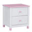 Wooden Nightstand With Two Drawers For Kids, End Table For Bedroom-1992284395