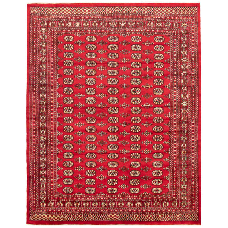 Tapis rouge foncé Finest Peshawar Bokhara 8 pi 1 po x 10 pi 6 po