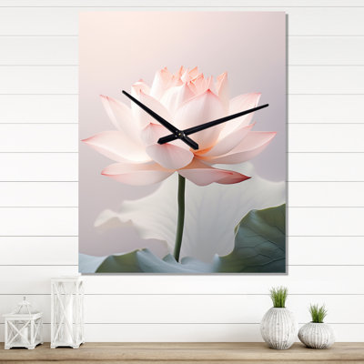Horloge murale de l'hindouisme «Hinduisim Art Lotus Serenity»