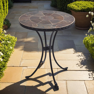 ONDARA Garden Stone Mosaic Bistro Table