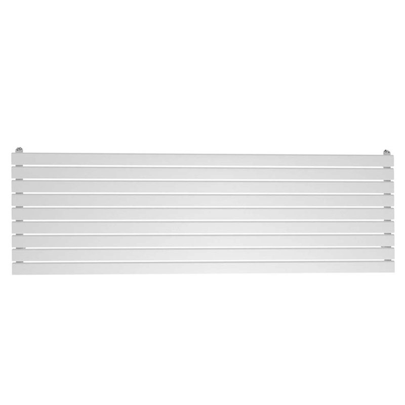 Lourdes Horizontal And Vertical Designer Radiator, White, 180cm H x 61cm W x 5.8cm D