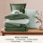 Bedsure Full Size Comforter Set - 7 Pieces Olive Green Full Bedding Set for All Seasons, Boho Contrasting Design Bed in a Bag with Comforter, Sheets, Pillowcases & Shams-110364985-105522623