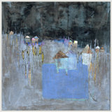 Beach Huts Giclee On Canvas by Jill Krasner