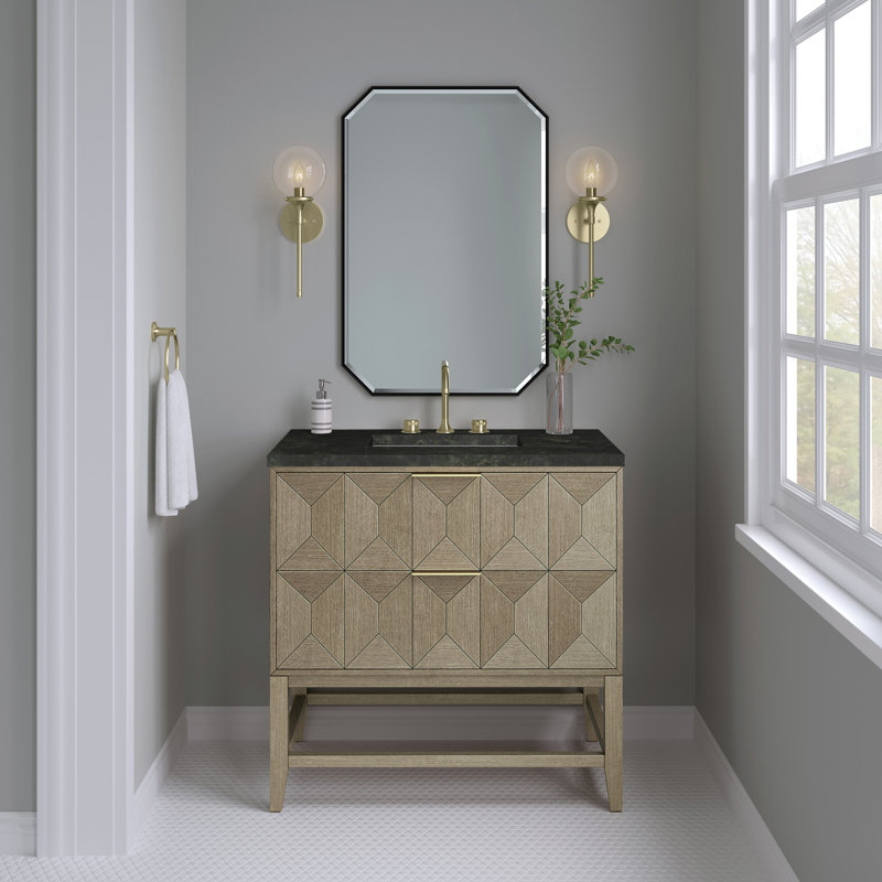 Emmeline 36'' W Single Vanity, 8" Widespread, Pebble Oak, Phantome Eclos
