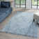 Textured Fringed Area Rug