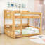 Lit superposé grand en bois avec grand espace de rangement et ports USB-1192600286