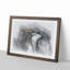 Pied Heron - Picture Frame Graphic Art Print-55732081-55732080