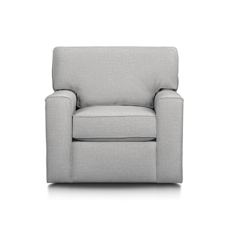 Chaise rembourrée 36,5 po Leigh, Tissage natté ivoire Drusky Sustain®