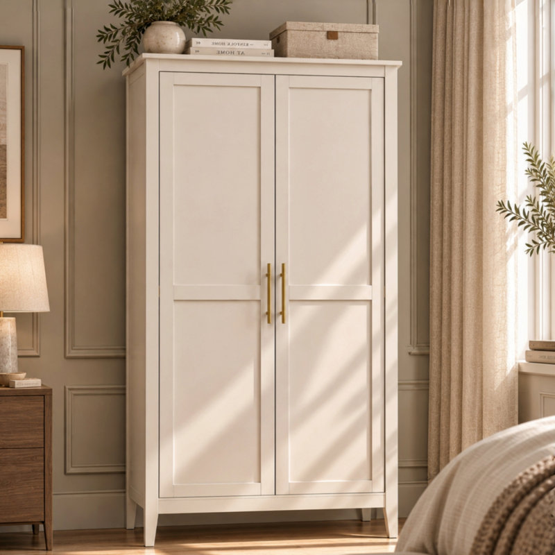 2 Door Wardrobe, Walnut