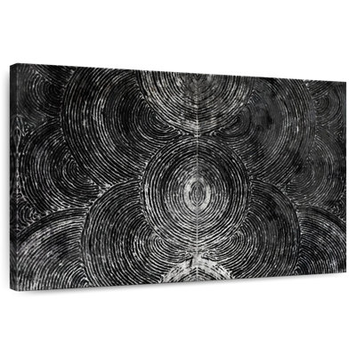 Avery Monochrome Wicker Rounds Abstract