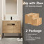 Ensemble de meuble-lavabo simple 36 po avec plateau en céramique Riehm