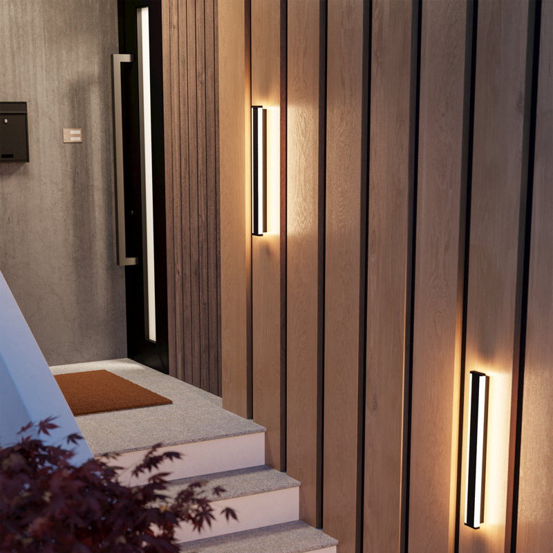 Matte Black 7cm H Outdoor Sconce