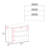 Kitchen Island 35.4" H, 3 Shelves, White / Black Wengue - Kitchen