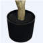 6 'olivier artificiel en pot noir en plastique, 1pc / ensemble-1549270221