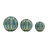 Decorative Objects for Home Decor – Glossy Ceramic Orbs Sculpture and Statues for Shelf Styling, Kitchen Decor, or Modern Decorations for Living Room – Set of 3