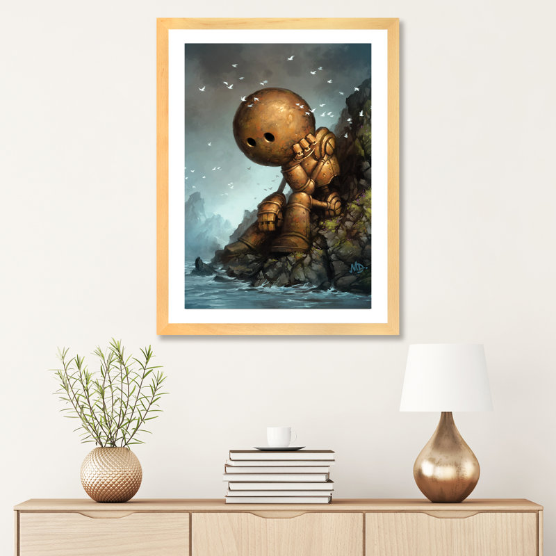 Décoration murale pour enfants Introversion, H 24 po x l 16 po x P 1 po, Papier encadré naturel