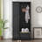 Stylish Design Hall Tree With Flip-Up Bench, Minimalist Hallway Shoe Cabinet With Adjustable Shelves, Multifunctional Furniture With Hanging Hooks For Entryways, Mudroom-114410913