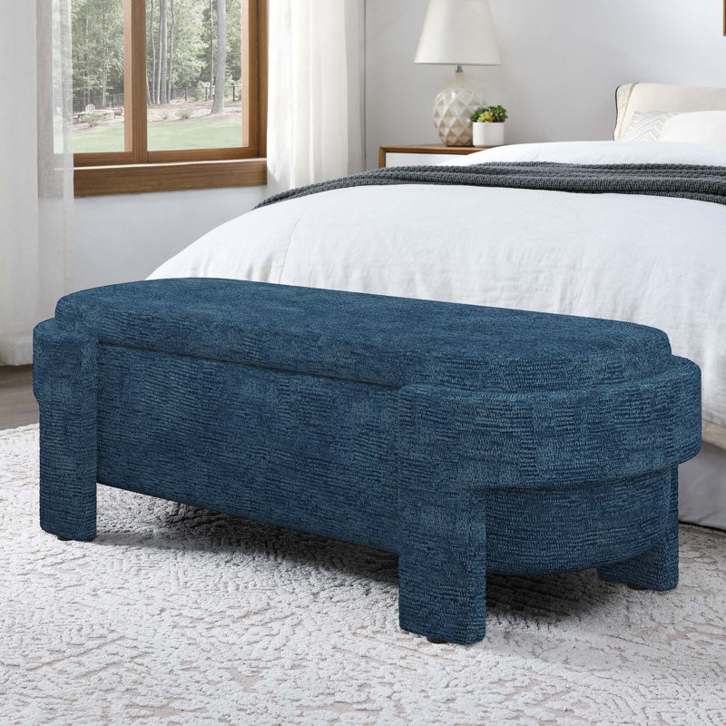 Banc rembourré avec grand espace de rangement pour le salon, le vestibule et la chambre à coucher