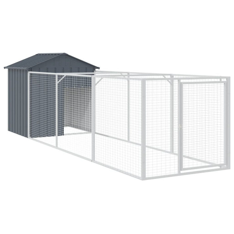 Niche pour chien Dustina, Gris anthracite, H 48,4 po x l 46,1 po x P 159,4 po