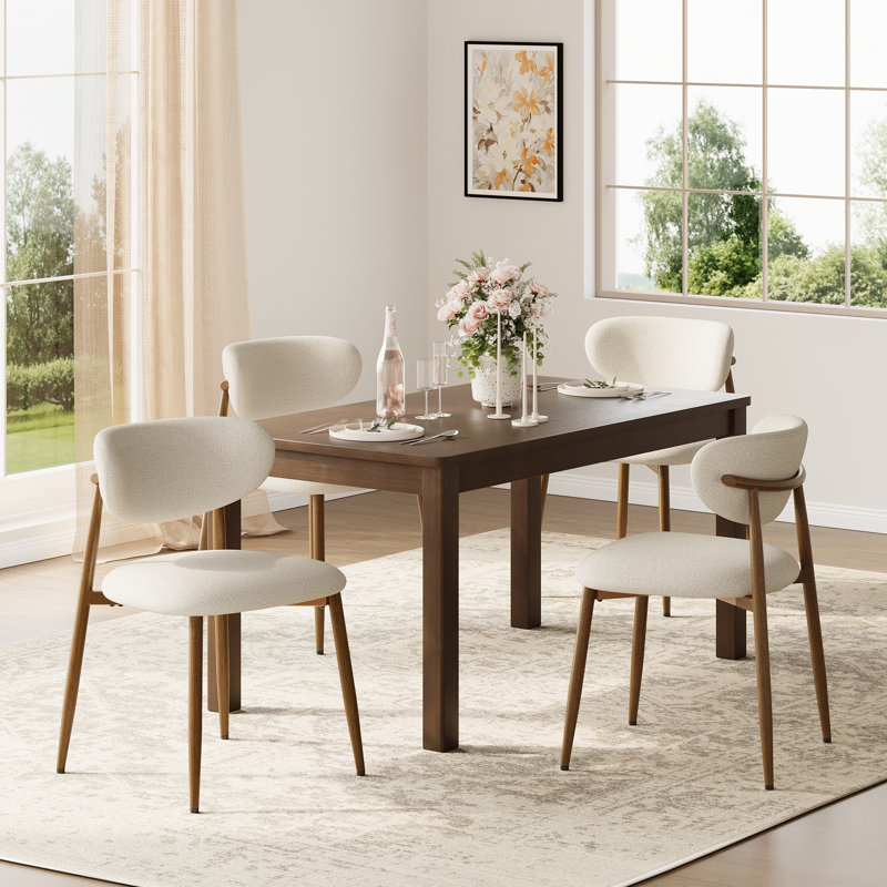 Westhampton Upholstered Dining Chair Side Chair, Beige
